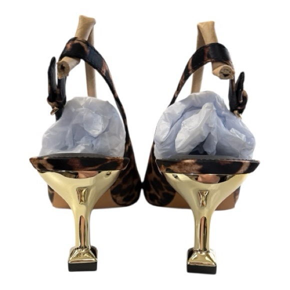 Leopard Slingback Heels · Women’s Size 10 - Picture 2 of 6